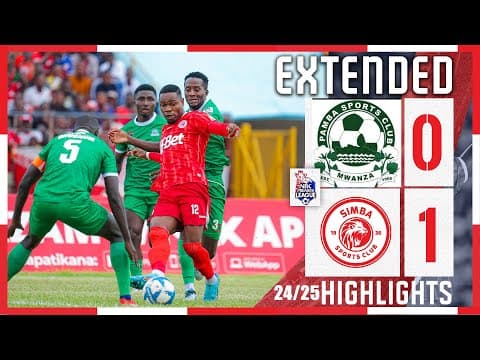 Simba SC Tanzania: 🅴🆇🆃🅴🅽🅳🅴🅳 🅷🅸🅶🅷🅻🅸🅶🅷🆃🆂 | PAMBA JIJI FC {0} VS SIMBA SC  {1} | LIGI KUU YA NBC 2024/25